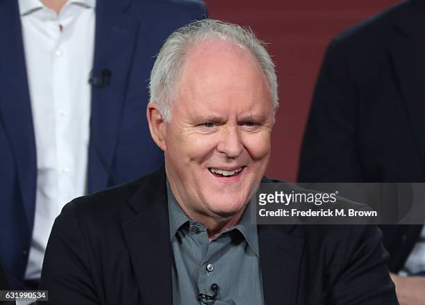 Actor John Lithgow of the television show 'Trial and Error' speaks onstage during the NBCUniversal portion of the 2017 Winter Television Critics...