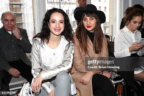 Stephanie Stumph and Gloria von Bronewski attend the Sportalm show during the Mercedes-Benz Fashion Week Berlin A/W 2017 at Kaufhaus Jandorf on...