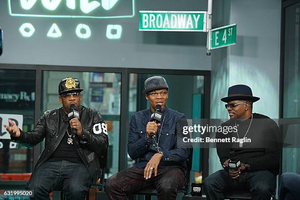 Michael Bivens, Ronnie Devoe, and Ricky Bell attend the Build series at Build Studio on January 18, 2017 in New York City.