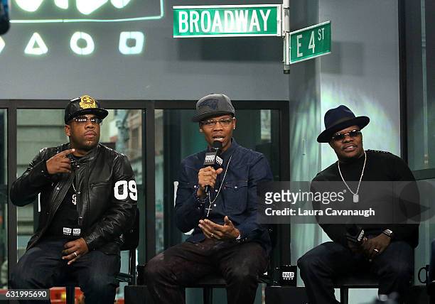 Michael Bivens, Ronnie Devoe and Ricky Bell of Bell Biv DeVoe attend Build Series Presents at Build Studio on January 18, 2017 in New York City.