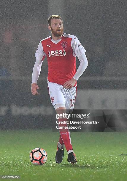 Fleetwood Town's Cian Bolger during the Emirates FA Cup Third Round Replay match between Fleetwood Town and Bristol City at Highbury Stadium on...