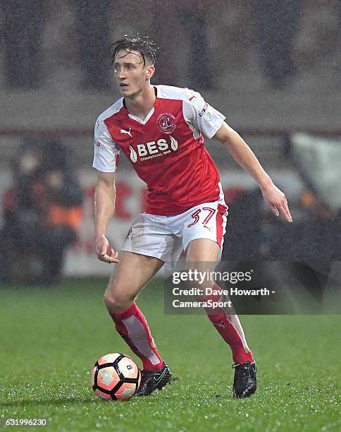 Fleetwood Town's Ben Davies during the Emirates FA Cup Third Round Replay match between Fleetwood Town and Bristol City at Highbury Stadium on...