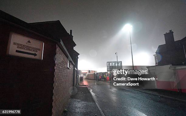 General view of Highbury home of Fleetwood Town ahead of the Emirates FA Cup Third Round Replay match between Fleetwood Town and Bristol City at...