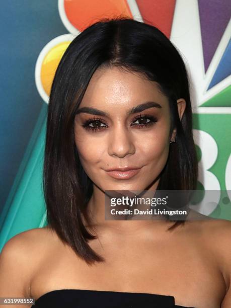 Actress Vanessa Hudgens attends the 2017 NBCUniversal Winter Press Tour - Day 2 at the Langham Hotel on January 18, 2017 in Pasadena, California.