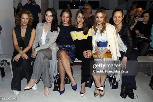 Jeanette Hain, Ursula Karven and Viktoria Lauterbach attend the Laurel show during the Mercedes-Benz Fashion Week Berlin A/W 2017 at Kaufhaus Jandorf...