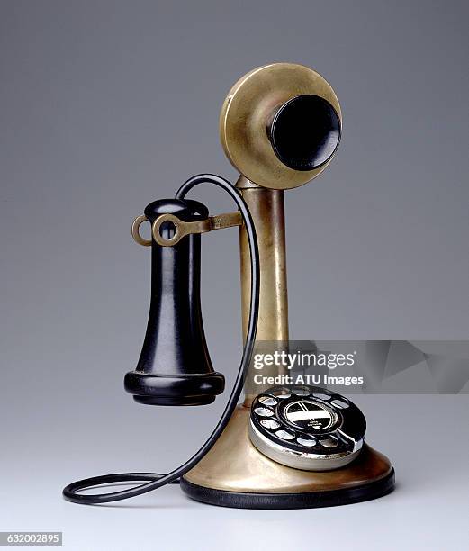 old telephone - vintage telephone stock-fotos und bilder