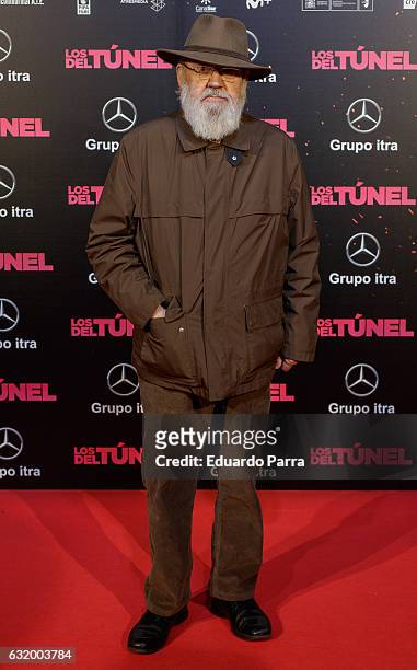 Director Jose Luis Cuerda attends 'Los del Tunel' premiere at Capitol cinema on January 18, 2017 in Madrid, Spain.