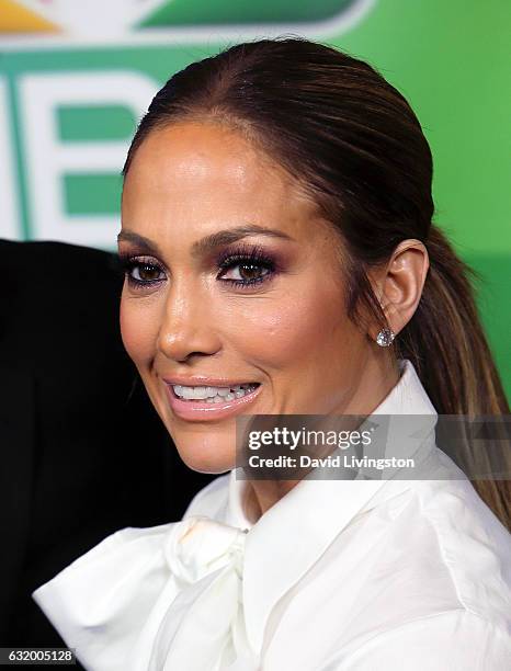 Actress Jennifer Lopez attends the 2017 NBCUniversal Winter Press Tour - Day 2 at the Langham Hotel on January 18, 2017 in Pasadena, California.