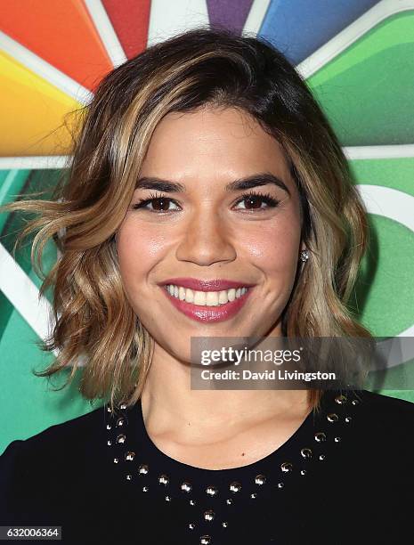 Actress America Ferrera attends the 2017 NBCUniversal Winter Press Tour - Day 2 at the Langham Hotel on January 18, 2017 in Pasadena, California.