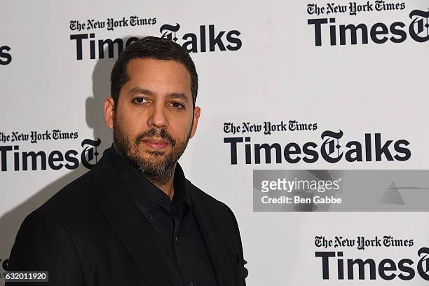 Magician David Blaine attends TimesTalks at Florence Gould Hall on January 18, 2017 in New York City.