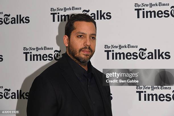 Magician David Blaine attends TimesTalks at Florence Gould Hall on January 18, 2017 in New York City.