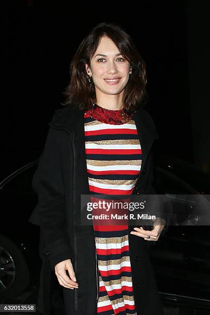 Olga Kurylenko attending The Fall Magazine Launch Party on January 18, 2017 in London, England.