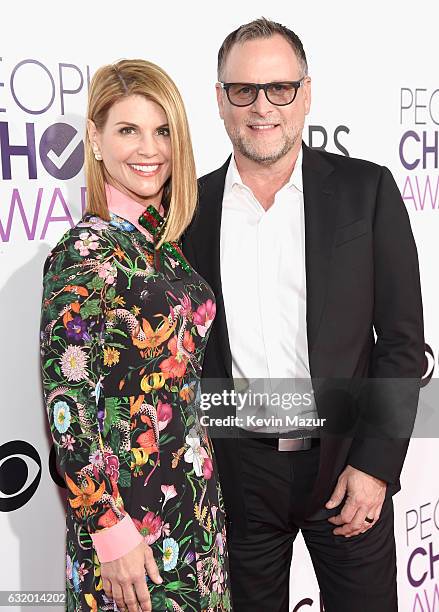 Actors Lori Loughlin and Dave Coulier attend the People's Choice Awards 2017 at Microsoft Theater on January 18, 2017 in Los Angeles, California.