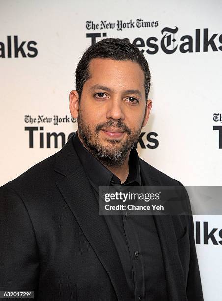 David Blaine attends TimesTalks at Florence Gould Hall on January 18, 2017 in New York City.
