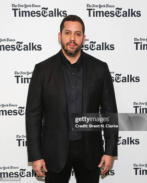 Magician David Blaine attends TimesTalks with David Blaine held at Florence Gould Hall on January 18, 2017 in New York City.