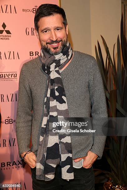 Andreas Tuerck during the GRAZIA Pop Up Breakfast during the Mercedes-Benz Fashion Week Berlin A/W 2017 at Kaffeehaus Grosz on January 18, 2017 in...