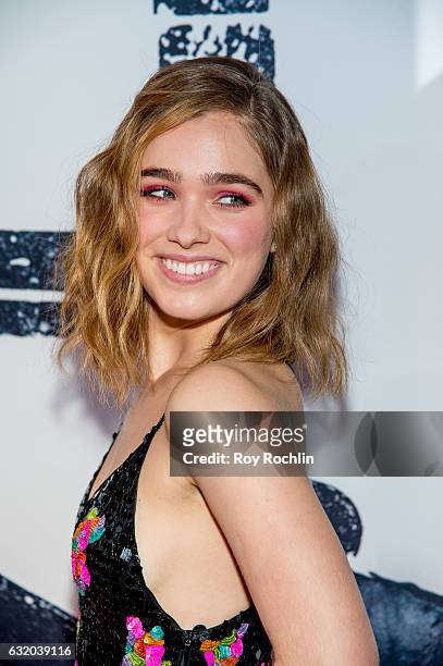 Actress Haley Lu Richardson attends the "Split" New York Premiere at SVA Theater on January 18, 2017 in New York City.