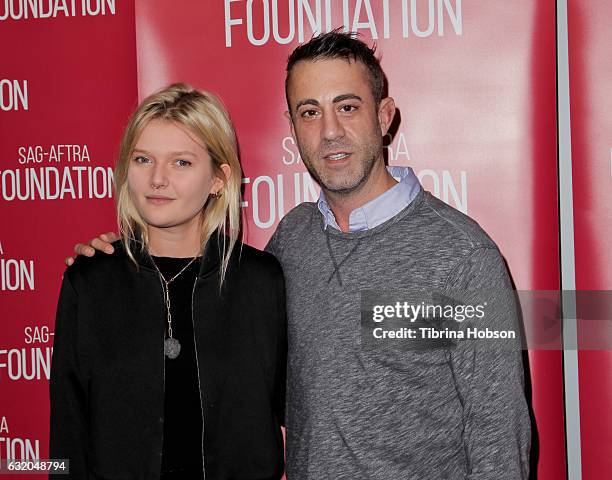 Sophie Kennedy Clark and Matthew Ogens attend the SAG-AFTRA Foundation's Conversations for 'Go North' at SAG-AFTRA Foundation Screening Room on...