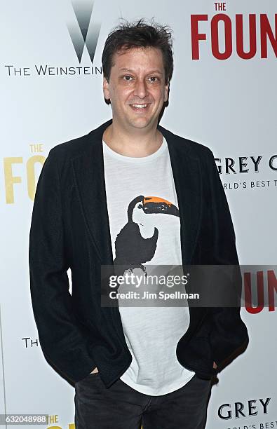 Writer Robert D. Siegel attends the screening of "The Founder" hosted by The Weinstein Company with Grey Goose at The Roxy on January 18, 2017 in New...