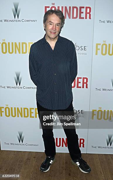 Composer Carter Burwell attends the screening of "The Founder" hosted by The Weinstein Company with Grey Goose at The Roxy on January 18, 2017 in New...