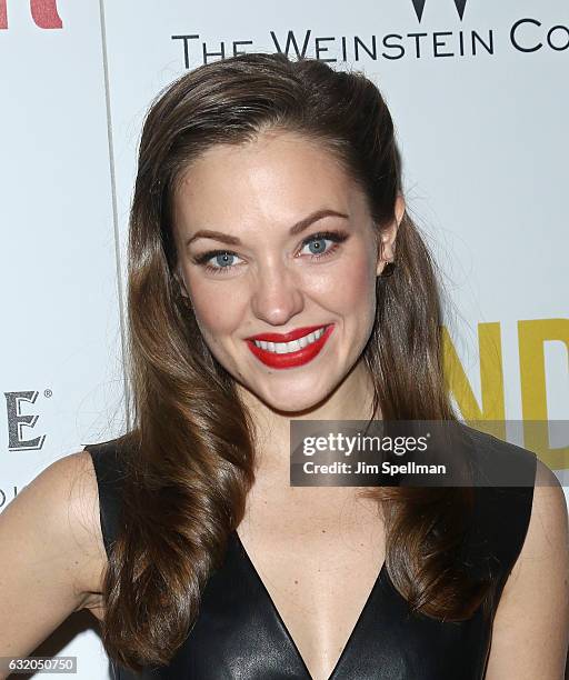 Actress Laura Osnes attends the screening of "The Founder" hosted by The Weinstein Company with Grey Goose at The Roxy on January 18, 2017 in New...