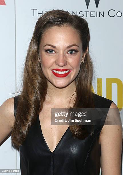 Actress Laura Osnes attends the screening of "The Founder" hosted by The Weinstein Company with Grey Goose at The Roxy on January 18, 2017 in New...