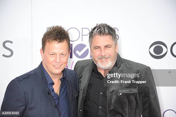 Musicians Dean Sams and Michael Britt of 'Lonestar' attend the People's Choice Awards 2017 at Microsoft Theater on January 18, 2017 in Los Angeles,...