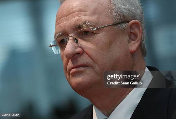 Martin Winterkorn, former CEO of German automaker Volkswagen AG, arrives to testify at the Bundestag commission investigating the Volkswagen diesel...