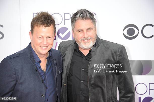 Musicians Dean Sams and Michael Britt of 'Lonestar' attend the People's Choice Awards 2017 at Microsoft Theater on January 18, 2017 in Los Angeles,...