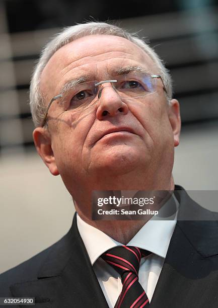 Martin Winterkorn, former CEO of German automaker Volkswagen AG, arrives to testify at the Bundestag commission investigating the Volkswagen diesel...