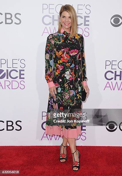 Actress Lori Loughlin arrives at the People's Choice Awards 2017 at Microsoft Theater on January 18, 2017 in Los Angeles, California.