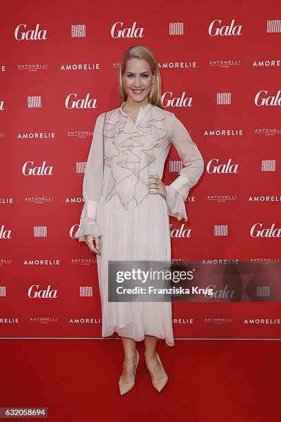 Judith Rakers attends the 'Gala' fashion brunch during the Mercedes-Benz Fashion Week Berlin A/W 2017 at Ellington Hotel on January 19, 2017 in...