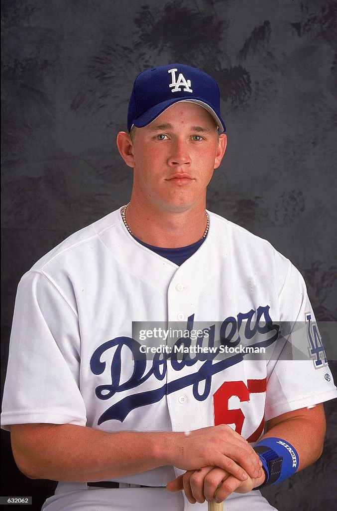 Luke Allen of the Los Angeles Dodgers poses for a studio portrait