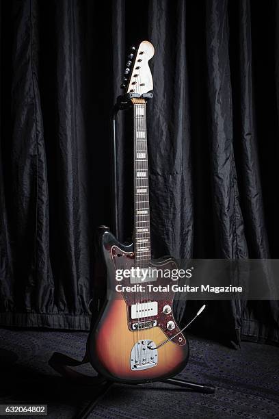 Fender Jazzmaster electric guitar belonging to Canadian musician Dallas Green, guitarist and vocalist with with indie rock group City And Colour,...