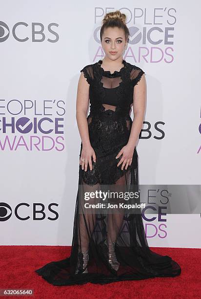 Social Influencer Baby Ariel arrives at the People's Choice Awards 2017 at Microsoft Theater on January 18, 2017 in Los Angeles, California.