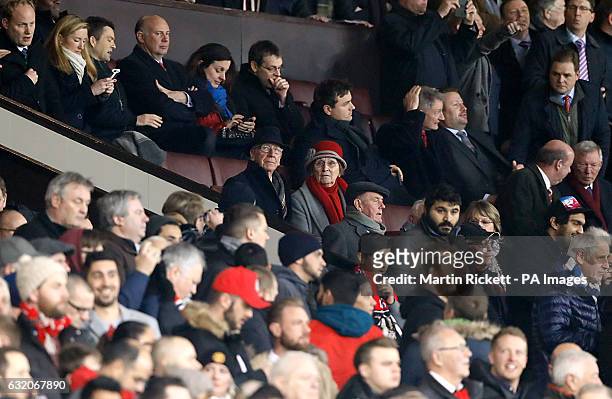 Bobby Charlton and wife Norma Ball in the stands