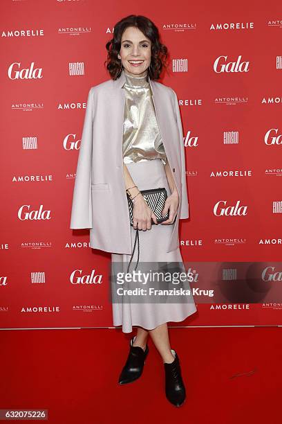 Nadine Warmuth attends the 'Gala' fashion brunch during the Mercedes-Benz Fashion Week Berlin A/W 2017 at Ellington Hotel on January 19, 2017 in...