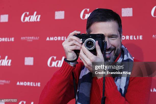 Andreas Tuerk attends the 'Gala' fashion brunch during the Mercedes-Benz Fashion Week Berlin A/W 2017 at Ellington Hotel on January 19, 2017 in...