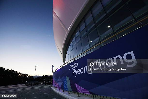 The general view of the Gangneung Ice Arena ahead of PyeongChang 2018 Winter Olympic Games on December 17, 2016 in Gangneung, South Korea.