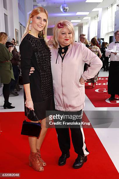 Tanja Buelter and Betty Amrhein attend the 'Gala' fashion brunch during the Mercedes-Benz Fashion Week Berlin A/W 2017 at Ellington Hotel on January...