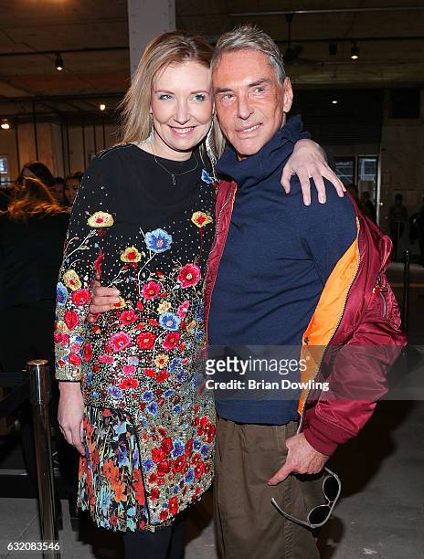 Fashion Designer Wolfgang Joop and his daughter Jette Joop attend the Vladimir Karaleev show during the Mercedes-Benz Fashion Week Berlin A/W 2017 at...