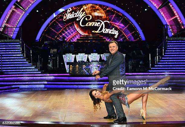 Ed Balls and Katya Jones attend Strictly Come Dancing Live Tour - Photocall on January 19, 2017 in Birmingham, England.