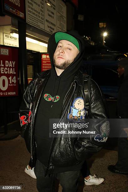 Statik Selektah arrives at Yams Day With A$AP Rocky at Madison Square Garden on January 18, 2017 in New York City.