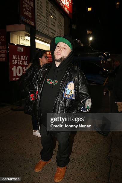 Statik Selektah arrives at Yams Day With A$AP Rocky at Madison Square Garden on January 18, 2017 in New York City.