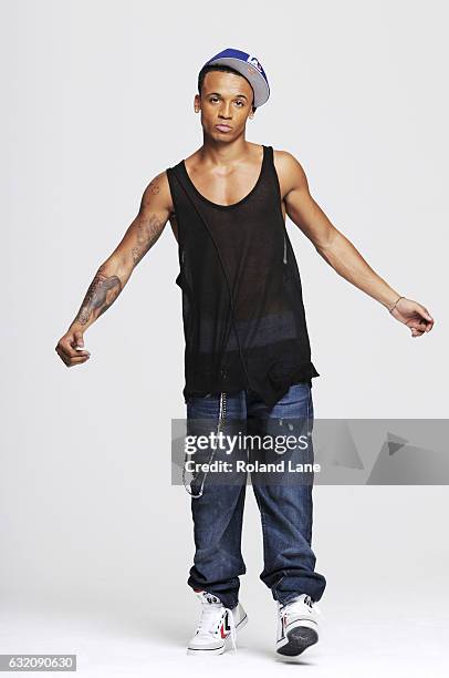 Singer Aston Merrygold with pop band JLS is photographed on September 16, 2011 in London, England.