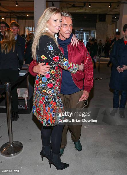 Fashion designer Wolfgang Joop and his daughter Jette Joop attend the Vladimir Karaleev show during the Mercedes-Benz Fashion Week Berlin A/W 2017 at...