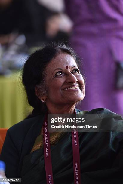 Vasanthi, author of Amma, in conversation with HT at the Jaipur Literature Fest 2017 on January 19, 2017 in Jaipur, India.