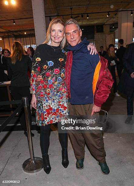 Fashion designer Wolfgang Joop and his daughter Jette Joop attend the Vladimir Karaleev show during the Mercedes-Benz Fashion Week Berlin A/W 2017 at...