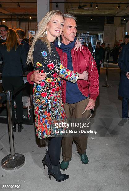 Fashion designer Wolfgang Joop and his daughter Jette Joop attend the Vladimir Karaleev show during the Mercedes-Benz Fashion Week Berlin A/W 2017 at...