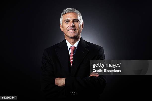 Christopher Nassetta, chief executive officer of Hilton Worldwide Holdings Inc., poses for a photograph following a Bloomberg Television interview at...